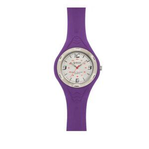 Prestige Medical women's nurse scrub watch water-resistant silione strap -Purple